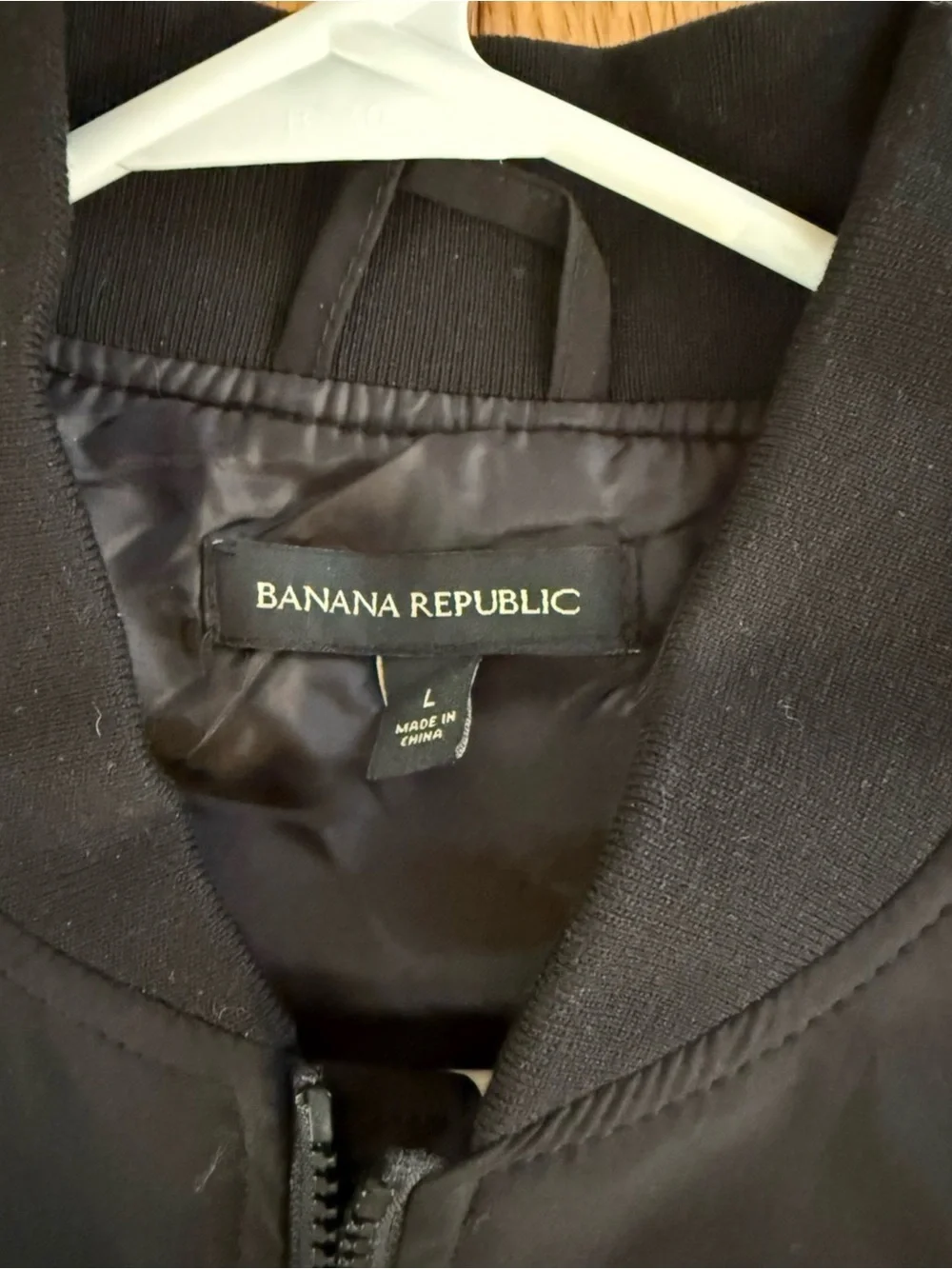 Banana Republic Black Bomber Jacket
